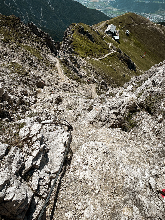 Felsiger Wanderweg zur Reither Spitze